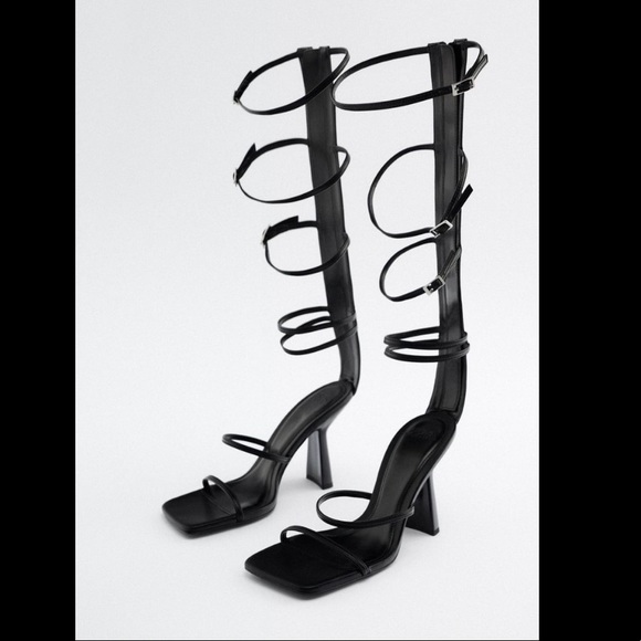 STRAPPY SANDAL HEELS || ZARA || YKCLOSET - Picture 4 of 9